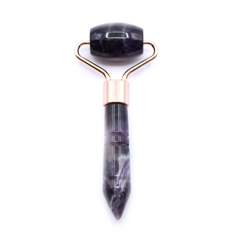 Kdmd Women's Gemstone Mini Roller - Amethyst in Black Black