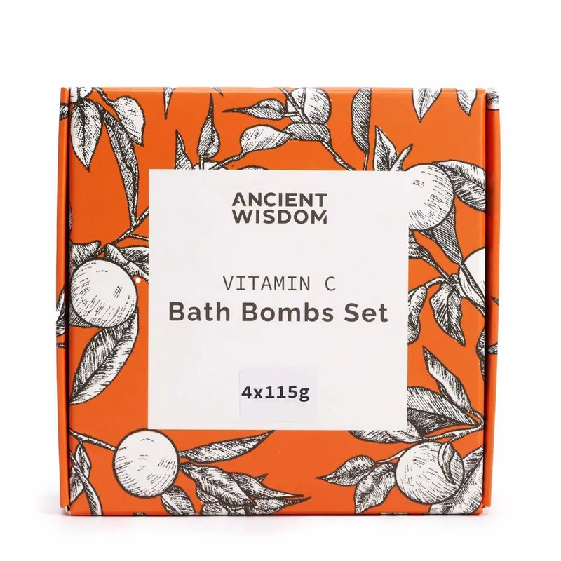 Kdmd Set of 4 Vitamin C Bath Bombs Aromatherapy Quartet in Orange - Orange - Size: One Size