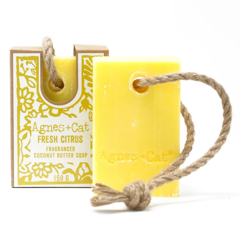 Kdmd Unisex Soap On A Rope - Fresh Citrus in Yellow Yellow One Size female