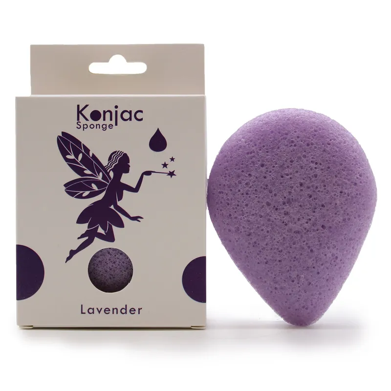 Kdmd Teardrop Konjac Sponge - Lavender - Calming in Purple Purple