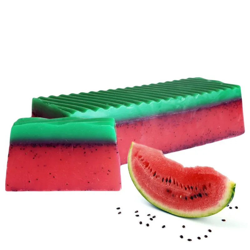 Kdmd Tropical Paradise Soap Loaf - Watermelon in Red - Red