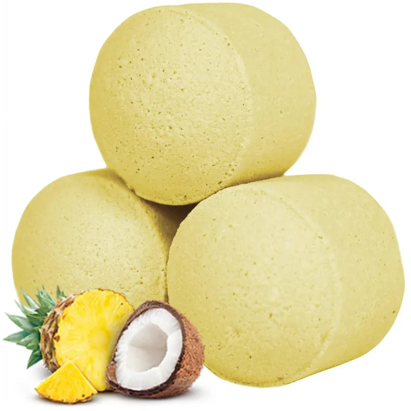 Kdmd 1.3Kg Box of Chill Pills (Mini Bath Bombs) - Pinacolada in Yellow Yellow