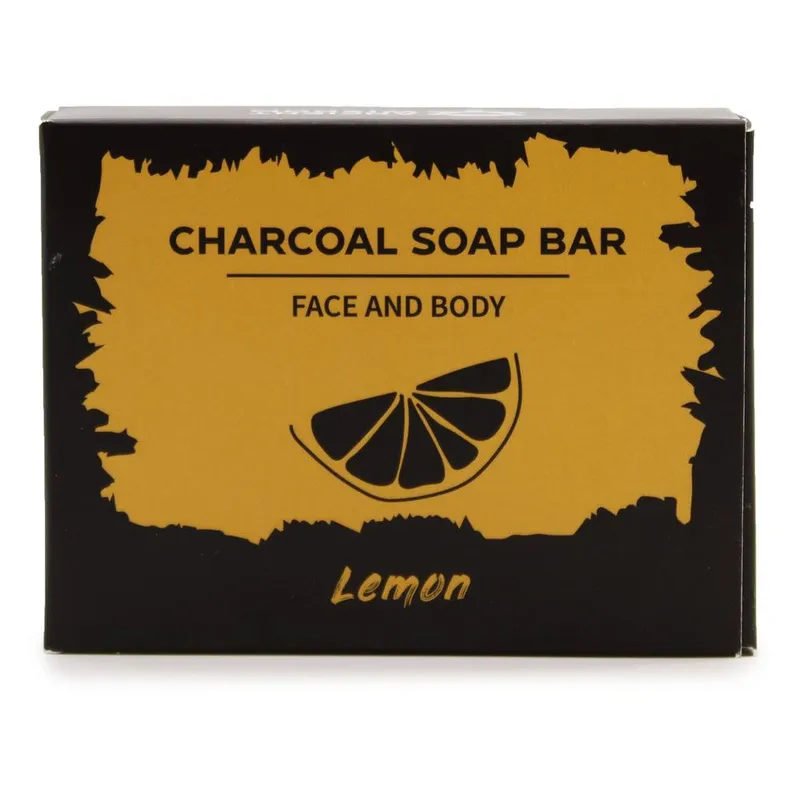 Kdmd Unisex Charcoal Soap 85g - Lemon in Yellow Yellow female
