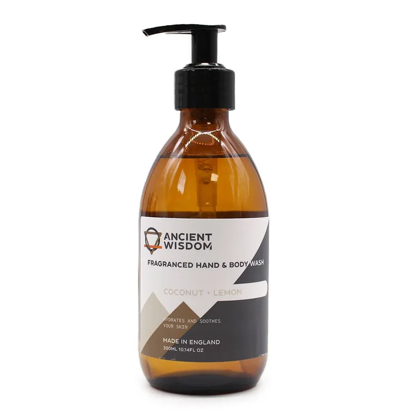 Kdmd Coconut & lemon Hand & Body Wash 300ml in Orange - Orange