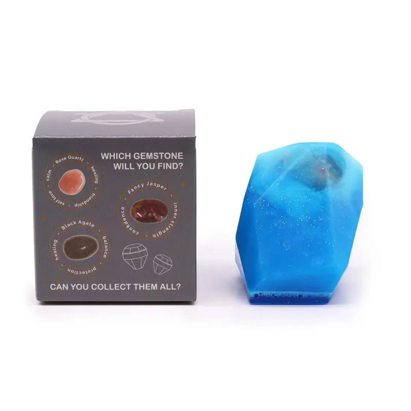 Kdmd Unisex Crystal Elemental Soap - Water in Blue Blue One Size female