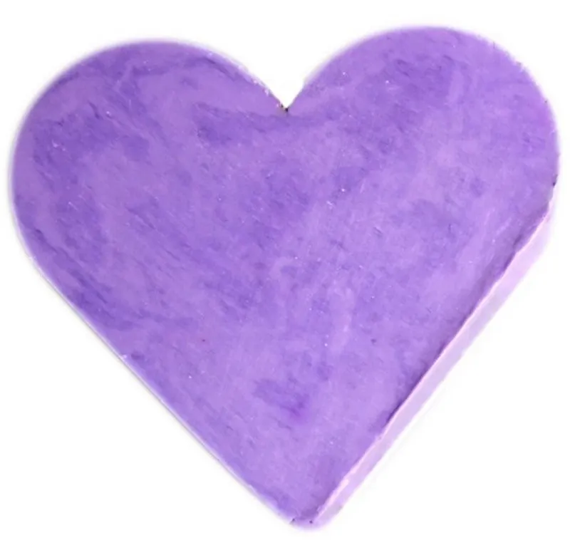 Kdmd Unisex Heart Guest Soap - Lavender - (Set of 10) in Blue Blue One Size female