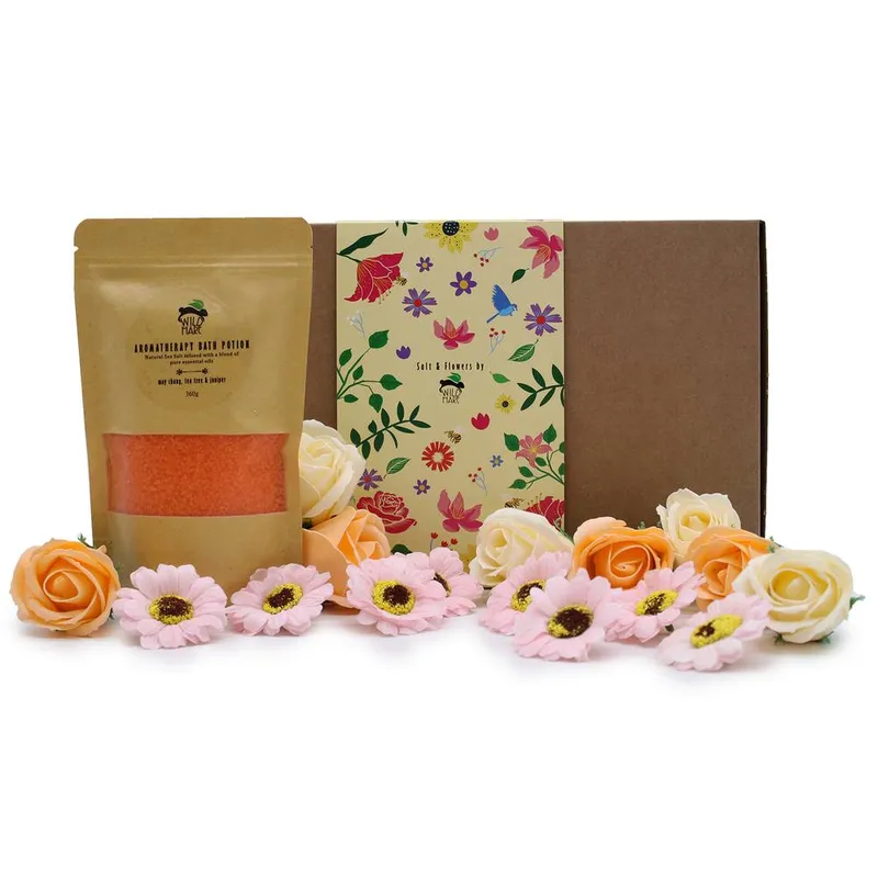 Kdmd Salt Soak Set - Total Detox in Orange - Orange