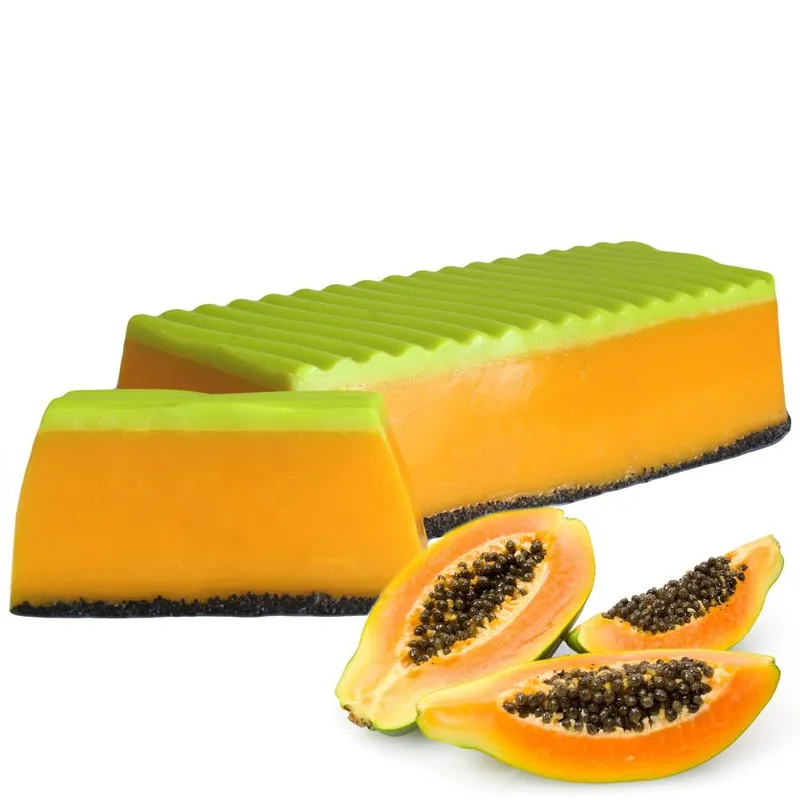 Kdmd Tropical Paradise Soap Loaf - Papaya in Yellow Yellow