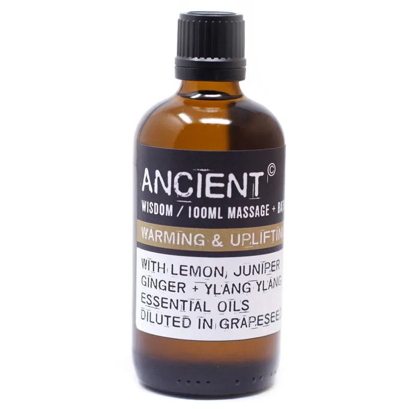 Kdmd Warm & Uplifting Massage Oil - 100ml in Black - Black