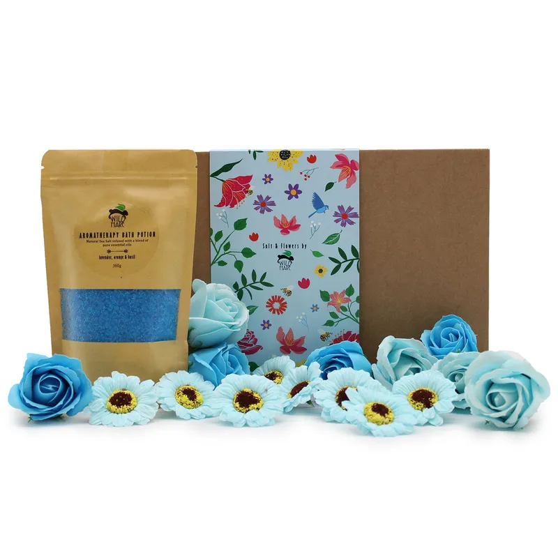 Kdmd Unisex Wild Hare Salt & Flowers - Total Unwind in Blue Blue female