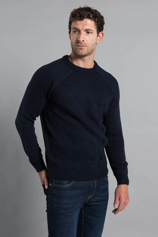 Kensington Mens Raglan Crew Neck Jumper