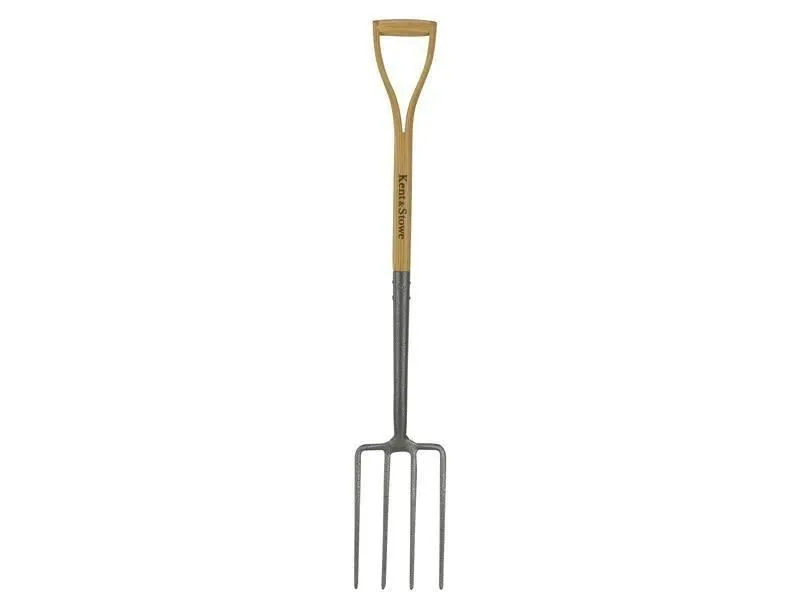 Kent & Stowe Carbon Steel Digging Fork in Beige Beige
