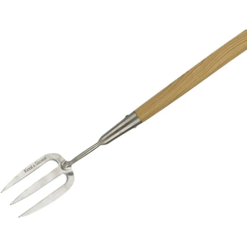 Kent and Stowe Stainless Steel Long Handle Weed Fork