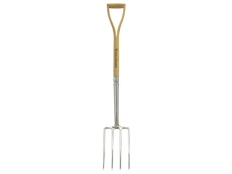 Kent & Stowe Stainless Steel Border Fork in Beige Beige