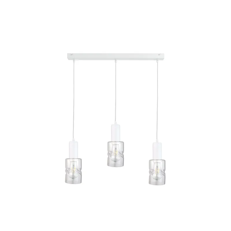 Netlighting Cross Bar Pendant Ceiling Light White 60cm 3x E27 White