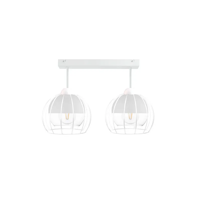 Keter Lighting Solo Semi Flush Light White, 50cm, 2x E27