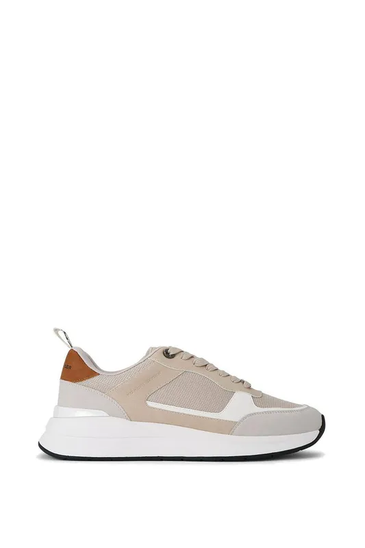 Kg Kurt Geiger Mens Jesse Sneakers - Beige - Size Uk 7