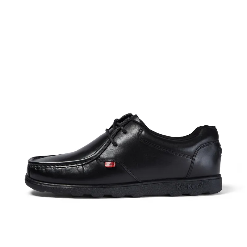 Kickers Adult Mens Fragma Lace Leather Black - Size: 12- 13164048