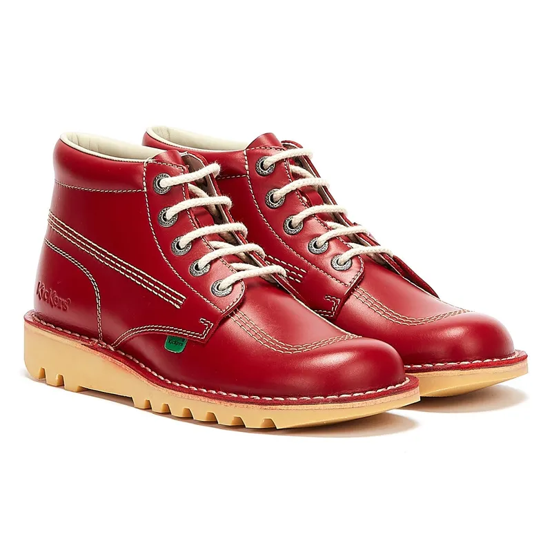 Kickers Adult Mens Kick Hi Leather Red - Size: 10- 13165547