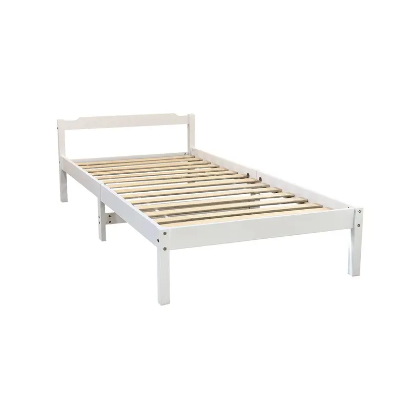Kidsaw Jinsen Standard Single Bed White White Single
