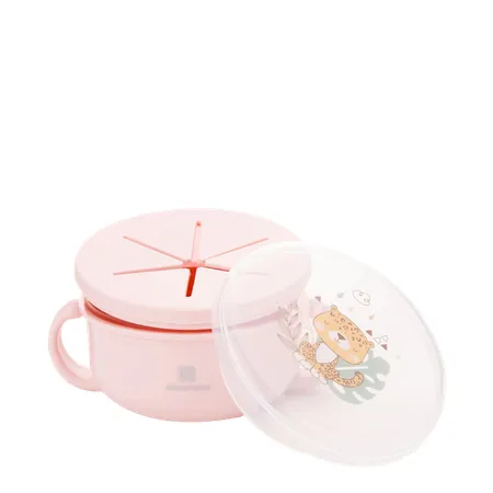 Kikka Boo 2 In 1 Snack Bowl â Savanna Pink
