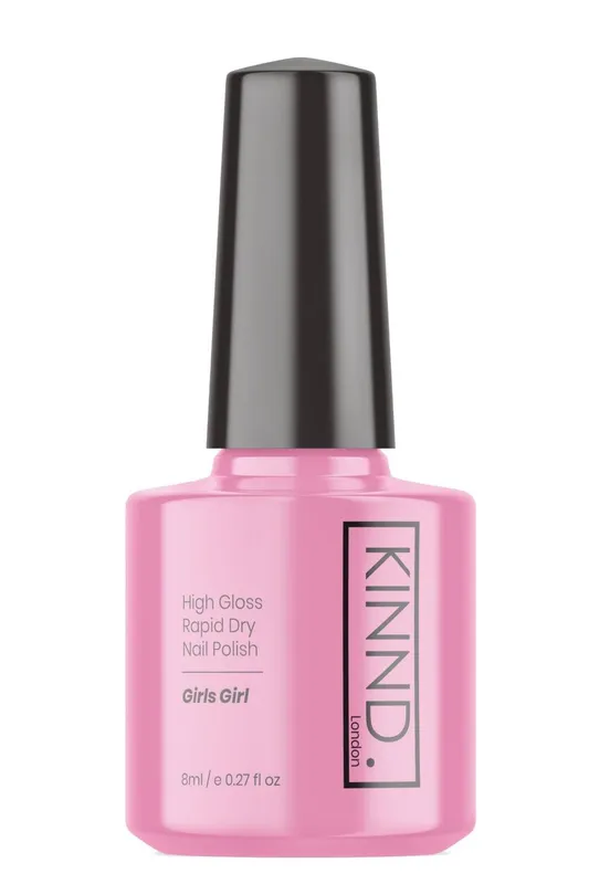 Kinnd London Unisex Pink Quick Dry Nail Polish - 8ml in Girls Girl Girls Girl 8ml female