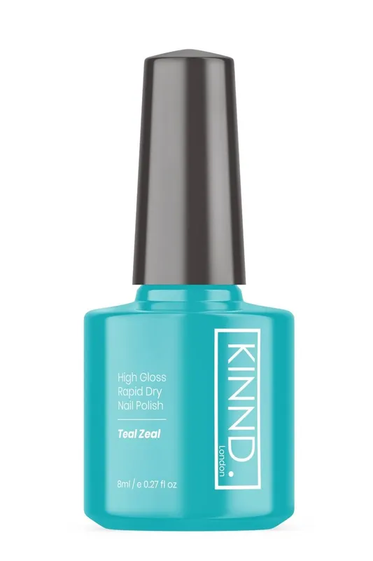 Kinnd London Teal Zeal Quick Dry Nail Polish - 8ml - Teal Zeal
