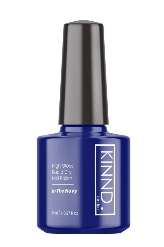 Kinnd London Unisex In the Navy Quick Dry Nail Polish - 8ml In The Navy female