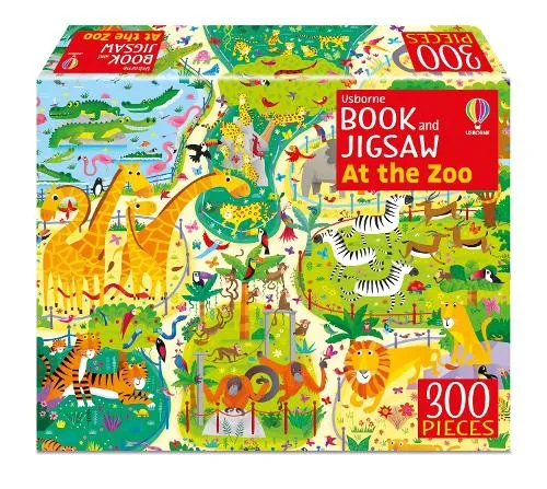 Kirsteen Robson Usborne Book and Jigsaw At the Zoo