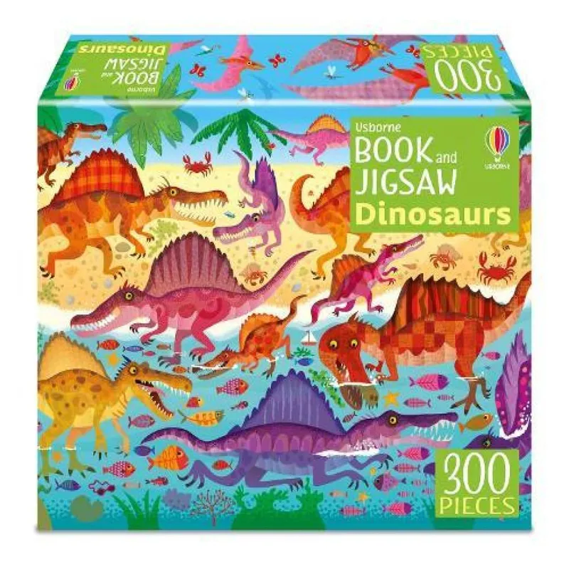 Kirsteen Robson Usborne Book & Jigsaw Dinosaurs Paperback Multicolor