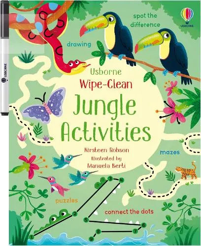 Kirsteen Robson Wipe-Clean Jungle Activities