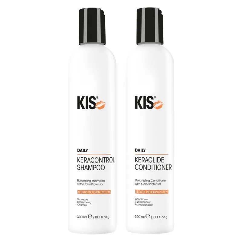 Kis KeraControl Shampoo 300ml and KeraGlide Conditioner 300ml Duo