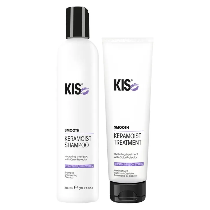 Kis KeraMoist Shampoo 300ml and KeraMoist Treatment 150ml Duo