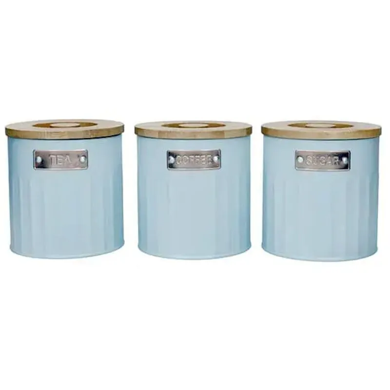 Kitchen Craft KitchenCraft Tea Coffee Sugar Set Light Blue