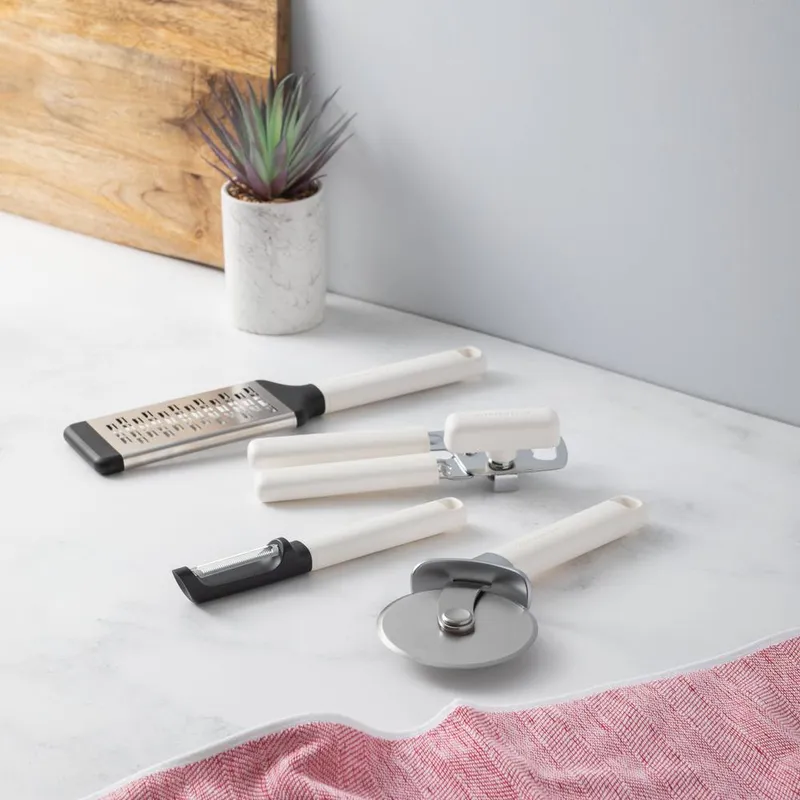 KitchenAid Unisex 4pc Porcelain White Kitchen Tool Set White female