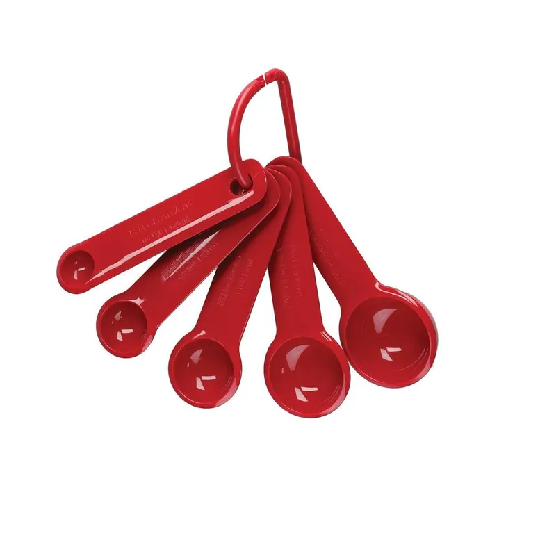 KitchenAid 5pc Measuring Spoon Set - Empire Red Red