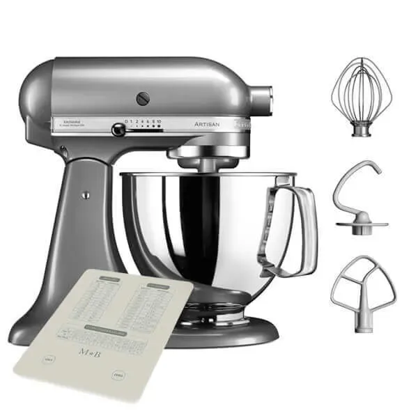 KitchenAid Artisan Mixer 125 Contour Silver with Free Gift