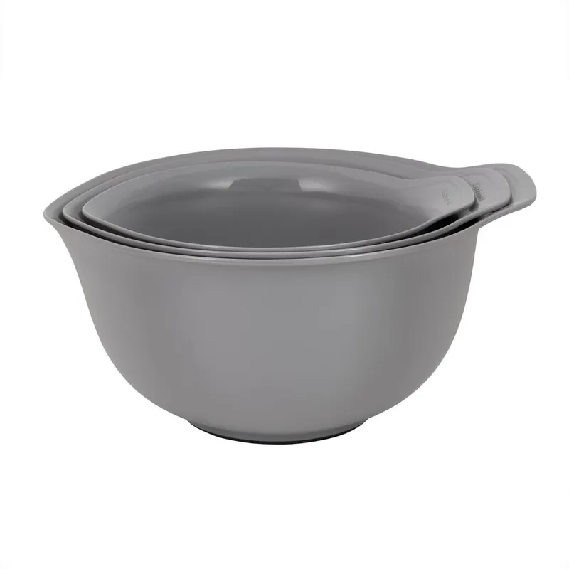 KitchenAid 3pc Nesting Mixing Bowl Set - Charcoal Grey - Grey