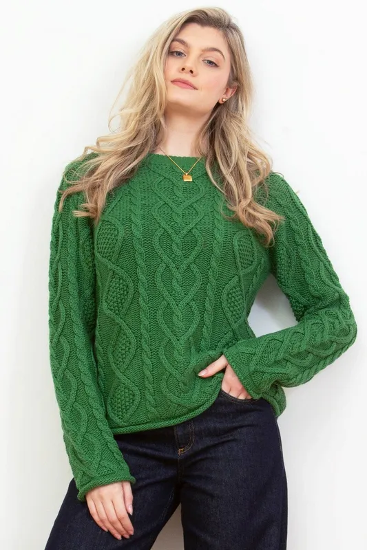 Kite Women's Farrington Knit Jumper in Green Size: Large - Green