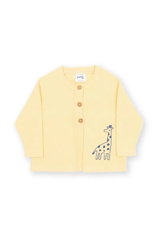 Kite Baby Sweet Giraffe Cardi in Yellow Size: 0-3 m Yellow