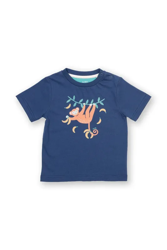 Kite Boy's Monkey Munch T-Shirt in Navy Size: 18-24 m Navy 18-24 m