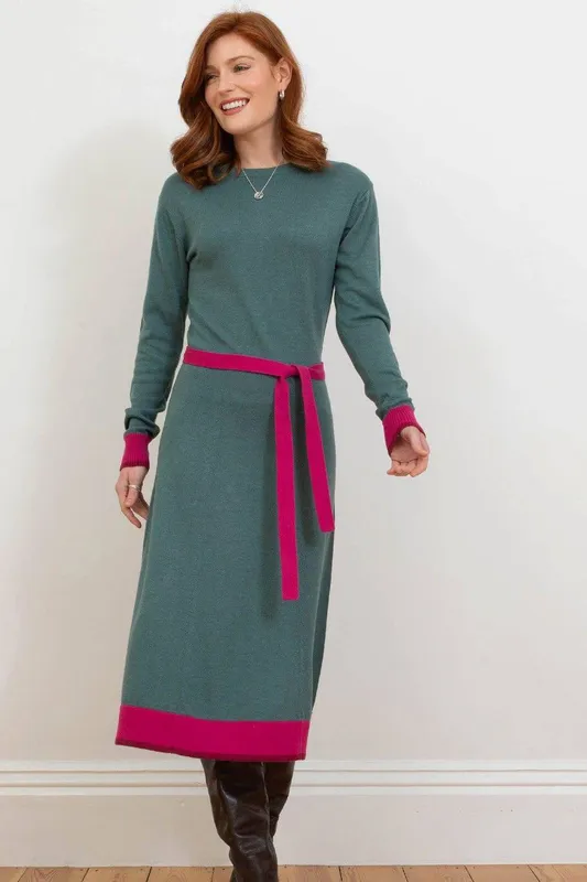 Kite Women's Oakley Knit Dress in Green Size: Large - Green
