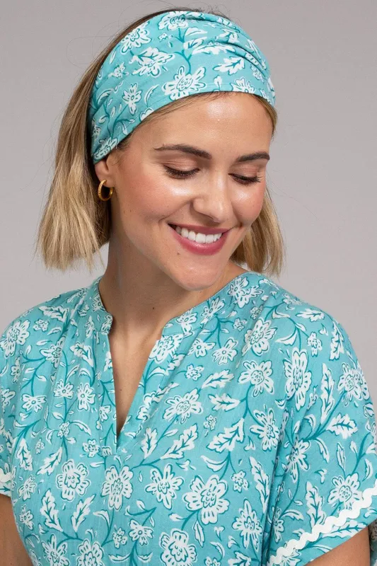 Kite Women's Ocean Bloom Bandana Hairband in Blue Blue One Size