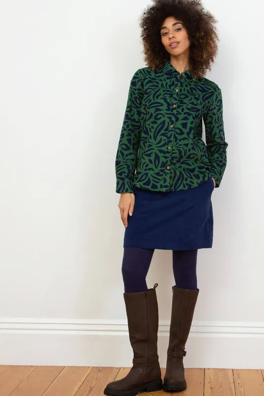 Kite Women's Poyntington Cord Skirt in Midnight Size: 18 Midnight 18