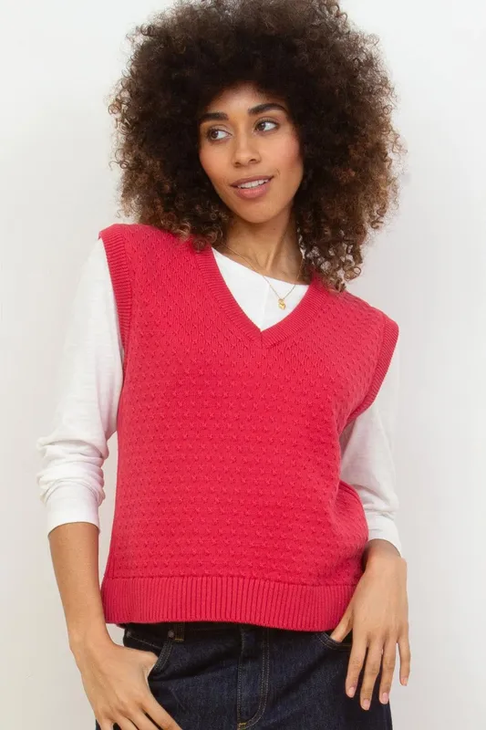 Kite Women's Twyford Knit Tank Top in Pink Size: Large - Pink