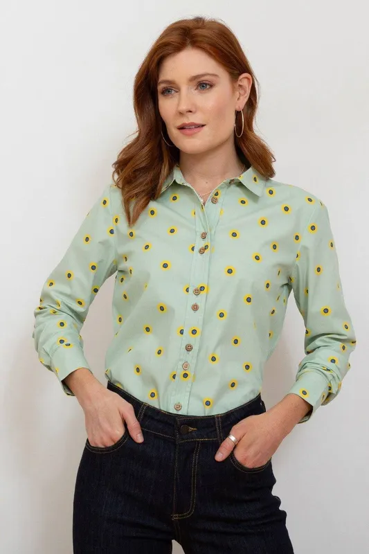 Kite Women's Wimborne Poplin Shirt in Green Size: 8 - Green