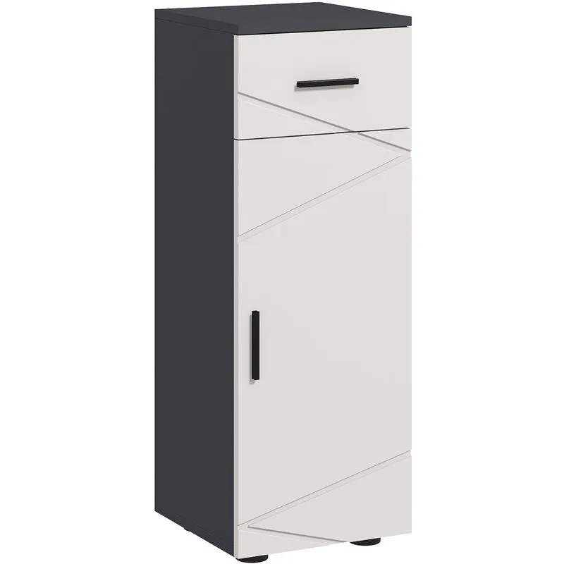 Kleankin - Bathroom Storage Cabinet, Slim Bathroom Cabinet with Soft Close Door