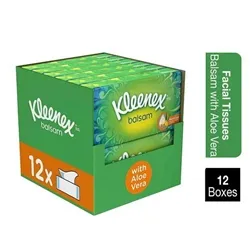 Kleenex Balsam Tissues 64's with Aloe Vera - Pack (12)