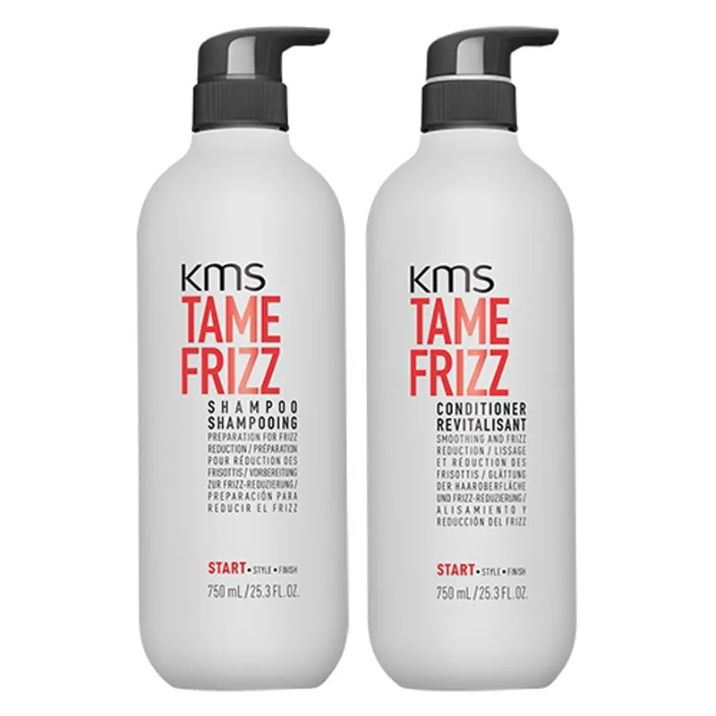 Kms TameFrizz Shampoo 750ml & Tame Frizz Conditioner 750ml Duo