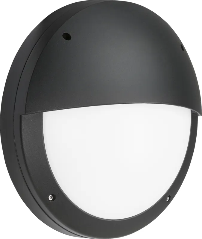 Knightsbridge Lighting LED Eyelid Bulkhead Cct Black 230V IP65 18W